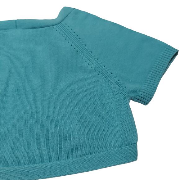 GAP Kids short-sleeved solid cropped cotton knit shrug - Picture 5 of 10